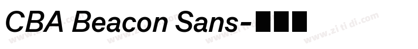 CBA Beacon Sans字体转换 CBA Beacon Sans字体转换